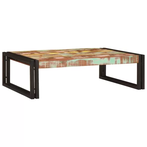 Fürdőszobai polc polcokkal 80 x 50 x 23 cm Tömör mangófa és vas