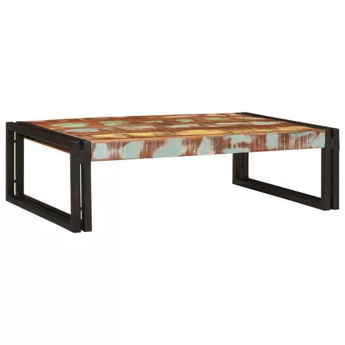 Fürdőszobai polc polcokkal 80 x 50 x 23 cm Tömör mangófa és vas