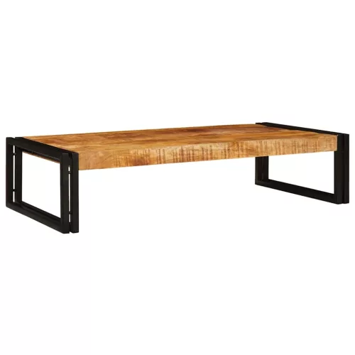 Fürdőszobai polc 100 x 50 x 23 cm Tömör mangófa és vas