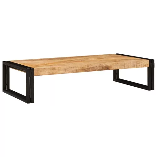 Fürdőszobai polc 100 x 50 x 23 cm Tömör mangófa és vas