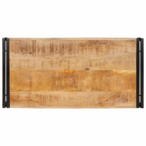 Fürdőszobai polc 100 x 50 x 23 cm Tömör mangófa és vas