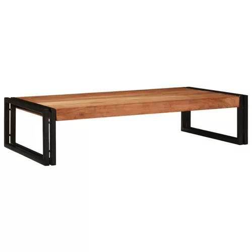 Fürdőszobai polc 100 x 50 x 23 cm Tömör mangófa és vas