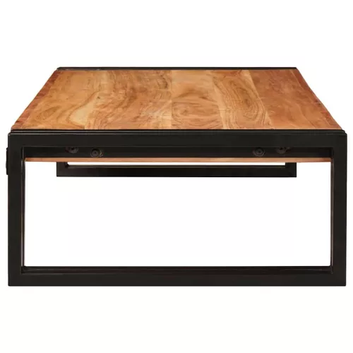Fürdőszobai polc 100 x 50 x 23 cm Tömör mangófa és vas