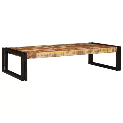 Fürdőszobai polc 100 x 50 x 23 cm Tömör mangófa és vas