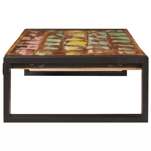 Fürdőszobai polc 100 x 50 x 23 cm Tömör mangófa és vas