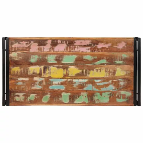 Fürdőszobai polc 100 x 50 x 23 cm Tömör mangófa és vas
