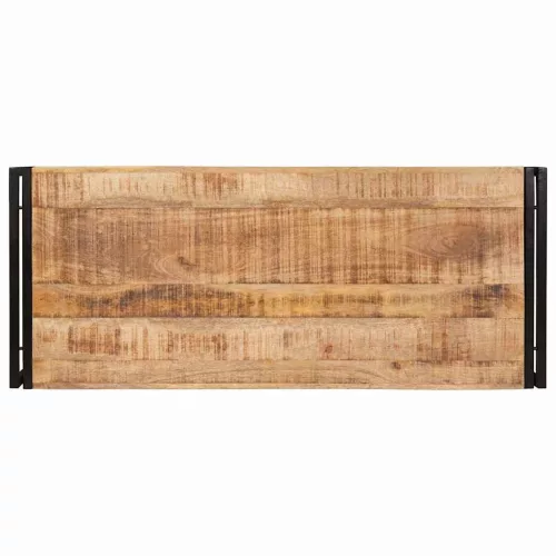 Fürdőszobai polc 120 x 50 x 23 cm Tömör mangófa és vas