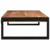 Fürdőszobai polc 120 x 50 x 23 cm Tömör mangófa és vas