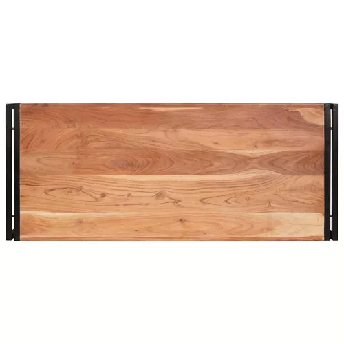 Fürdőszobai polc 120 x 50 x 23 cm Tömör mangófa és vas
