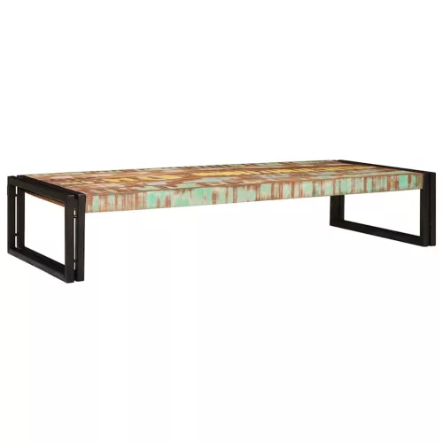 Fürdőszobai polc 120 x 50 x 23 cm Tömör mangófa és vas