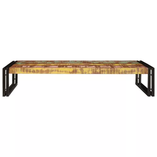 Fürdőszobai polc 120 x 50 x 23 cm Tömör mangófa és vas