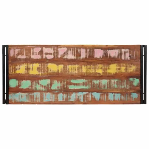 Fürdőszobai polc 120 x 50 x 23 cm Tömör mangófa és vas