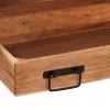 Fürdőszobai mosdószekrény 71 x 33 x 58 cm Tömör akácfa és vas