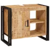 Fürdőszobai mosdószekrény 71 x 33 x 58 cm Tömör mangófa és vas
