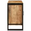 Fürdőszobai mosdószekrény 71 x 33 x 58 cm Tömör mangófa és vas