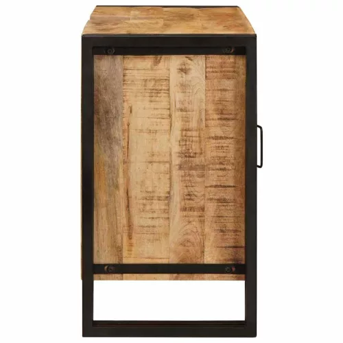 Fürdőszobai mosdószekrény 71 x 33 x 58 cm Tömör mangófa és vas