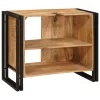 Fürdőszobai mosdószekrény 71 x 33 x 58 cm Tömör mangófa és vas