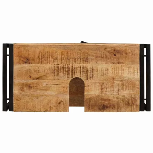 Fürdőszobai mosdószekrény 71 x 33 x 58 cm Tömör mangófa és vas