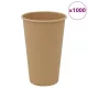 1000 db barna papír kávéscsészék 16oz 400ml