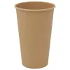 1000 db barna papír kávéscsészék 16oz 400ml