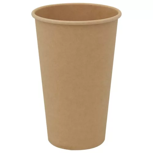 1000 db barna papír kávéscsészék 16oz 400ml