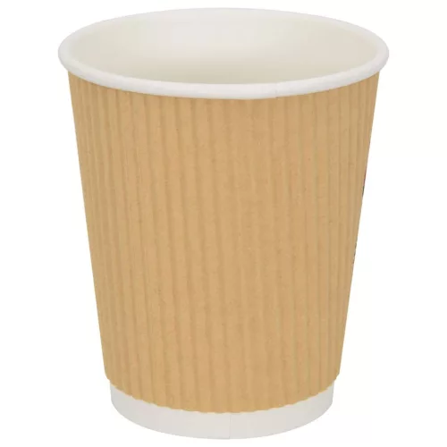 500 db barna papír kávéscsészék 8oz 200ml
