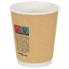 500 db barna papír kávéscsészék 8oz 200ml