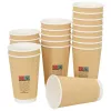 500 db barna papír kávéscsészék 16oz 400ml