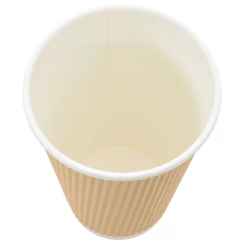 500 db barna papír kávéscsészék 16oz 400ml