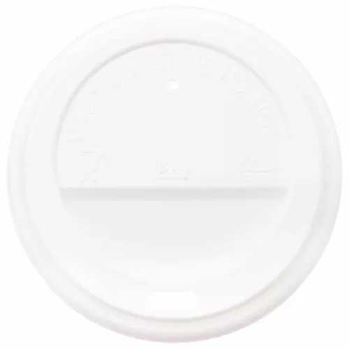 Papír kávéscsésze fedelek Ø80 mm 8oz 1000 db Fehér műanyag