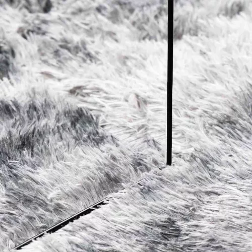 Ezüstszürke hosszú szálú NAVARRA bozontos szőnyeg 160x230 cm