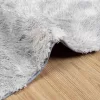 Ezüstszürke hosszú szálú NAVARRA bozontos szőnyeg 120x120 cm