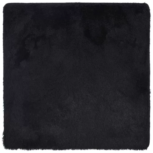 Fekete hosszú szálú NAVARRA bozontos szőnyeg 200x200 cm