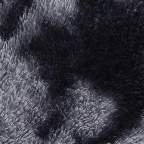 Sötétszürke hosszú szálú NAVARRA bozontos szőnyeg 200x200 cm