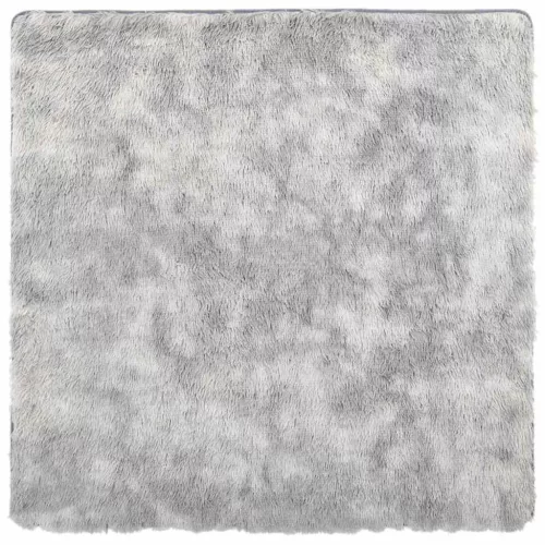 Ezüstszürke hosszú szálú NAVARRA bozontos szőnyeg 200x200 cm