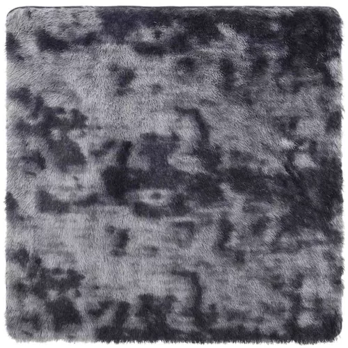 Sötétszürke hosszú szálú NAVARRA bozontos szőnyeg 240x240 cm
