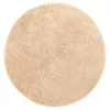 Bézs poliészter hosszú szálú NAVARRA bozontos szőnyeg 100x100cm