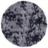 Sötétszürke hosszú szálú NAVARRA bozontos szőnyeg 100x100 cm