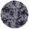 Sötétszürke hosszú szálú NAVARRA bozontos szőnyeg 200x200 cm