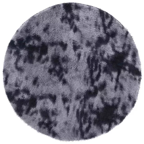 Sötétszürke hosszú szálú NAVARRA bozontos szőnyeg 200x200 cm