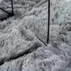 Világosszürke hosszú szálú NAVARRA bozontos szőnyeg 200x200 cm