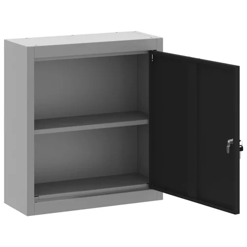 Szerszámosláda Fekete és szürke 50 x 20 x 55 cm Porszórt Acél