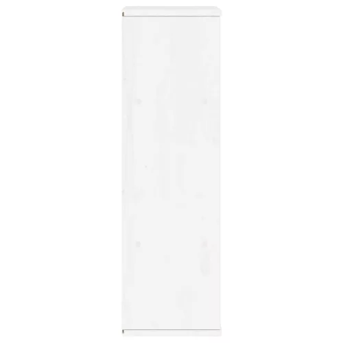 ODDA tömörfa fenyőfa fiókos oldalsó szekrény fehér 40x24x79 cm