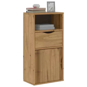   ODDA tömörfa fenyőfa oldalsó szekrény fiókkal 40x24x79 cm