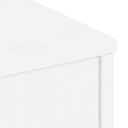 ODDA tömörfa fenyőfa TV szekrény fehér 79x24x40 cm