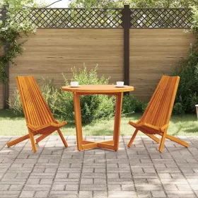 Összecsukható Kerti Székek 2 pcs Barna 56 x 69 x 84 m