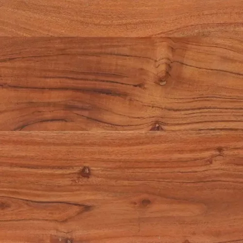 Konzolasztal polcokkal Barna 110 x 30 x 75 cm tömör akácfa
