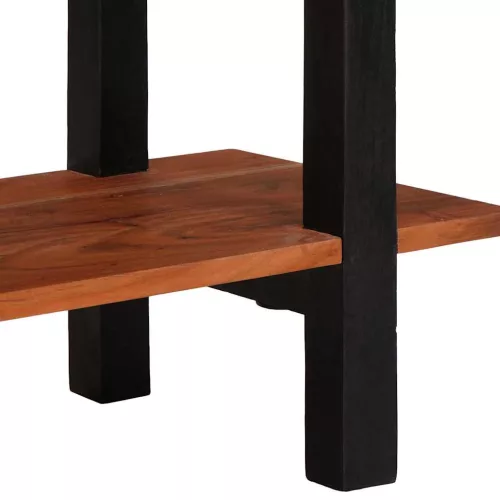 Konzolasztal fiókkal Barna 110 x 30 x 75 cm tömör akácfa