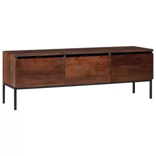 Média tárolószekrények és állványok mézbarna 110 x 30 x 36 cm