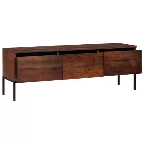Média tárolószekrények és állványok mézbarna 110 x 30 x 36 cm